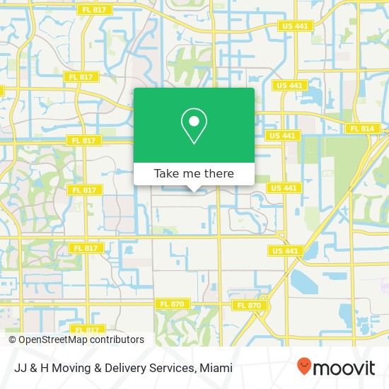 Mapa de JJ & H Moving & Delivery Services