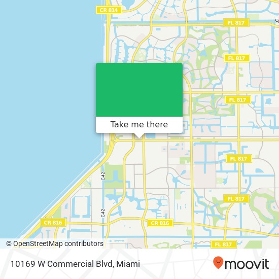 10169 W Commercial Blvd map