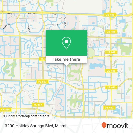 Mapa de 3200 Holiday Springs Blvd