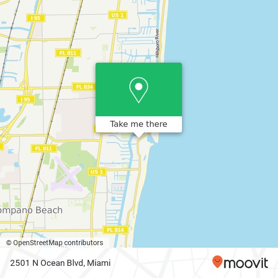 2501 N Ocean Blvd map