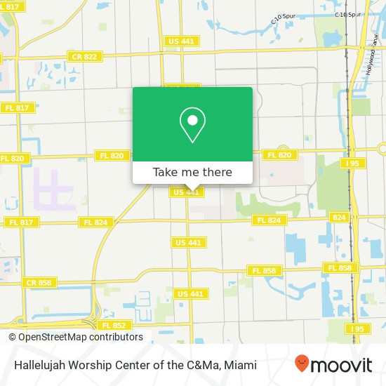 Hallelujah Worship Center of the C&Ma map