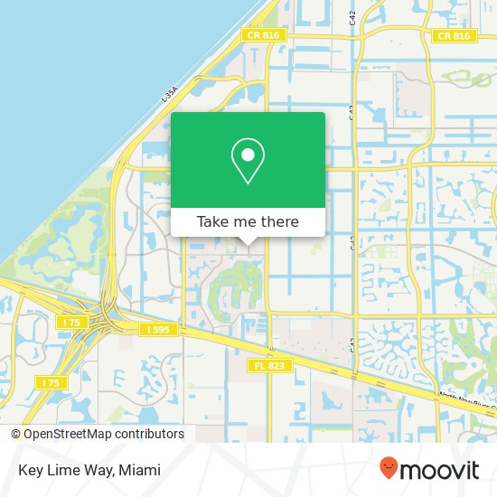 Key Lime Way map