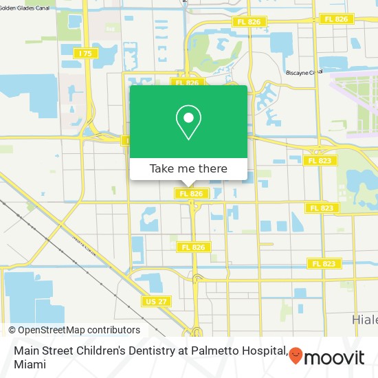 Main Street Children's Dentistry at Palmetto Hospital map