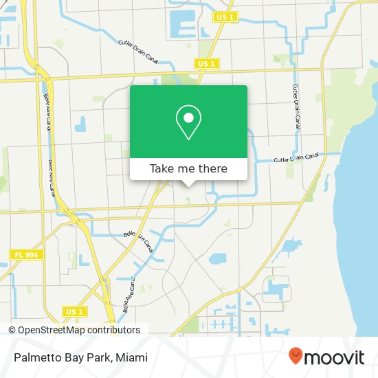 Mapa de Palmetto Bay Park