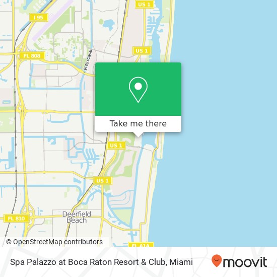 Mapa de Spa Palazzo at Boca Raton Resort & Club