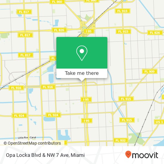 Mapa de Opa Locka Blvd & NW 7 Ave
