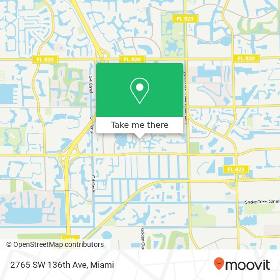 2765 SW 136th Ave map