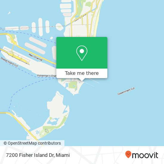 7200 Fisher Island Dr map