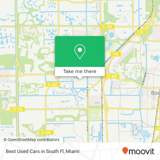 Best Used Cars in South Fl map