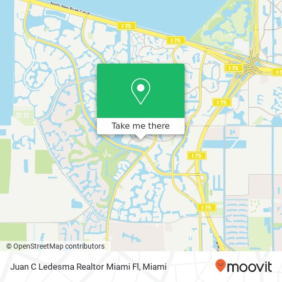 Mapa de Juan C Ledesma Realtor Miami Fl