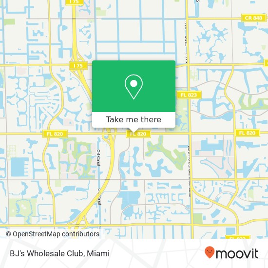 BJ's Wholesale Club map