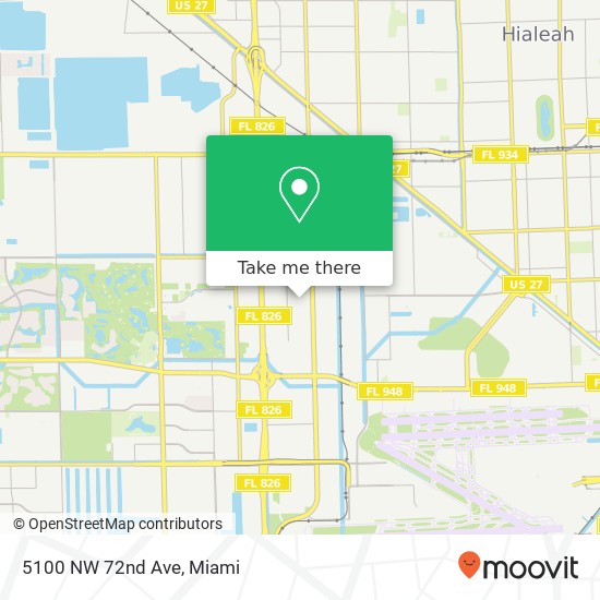 5100 NW 72nd Ave map