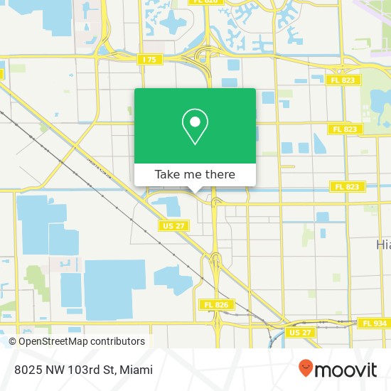 Mapa de 8025 NW 103rd St