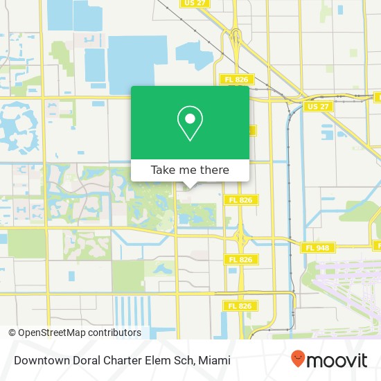 Downtown Doral Charter Elem Sch map