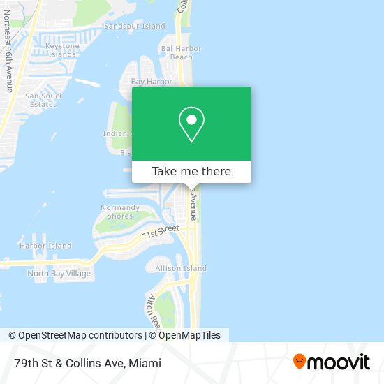 79th St & Collins Ave map