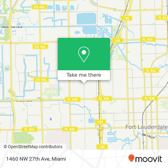 Mapa de 1460 NW 27th Ave