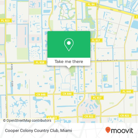 Cooper Colony Country Club map