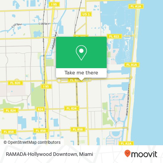 Mapa de RAMADA-Hollywood Downtown