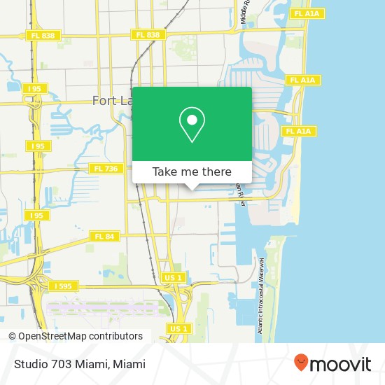 Studio 703 Miami map