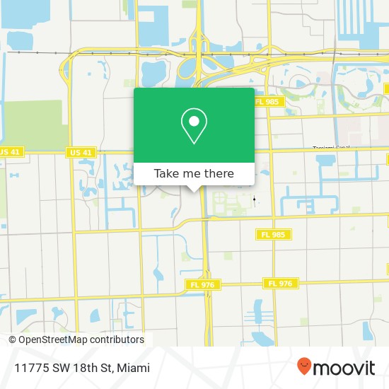 11775 SW 18th St map
