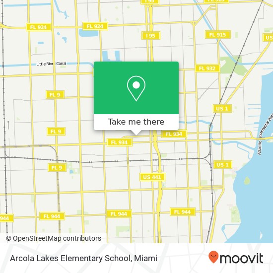 Arcola Lakes Elementary School map