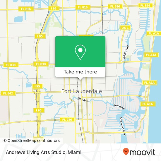 Mapa de Andrews Living Arts Studio