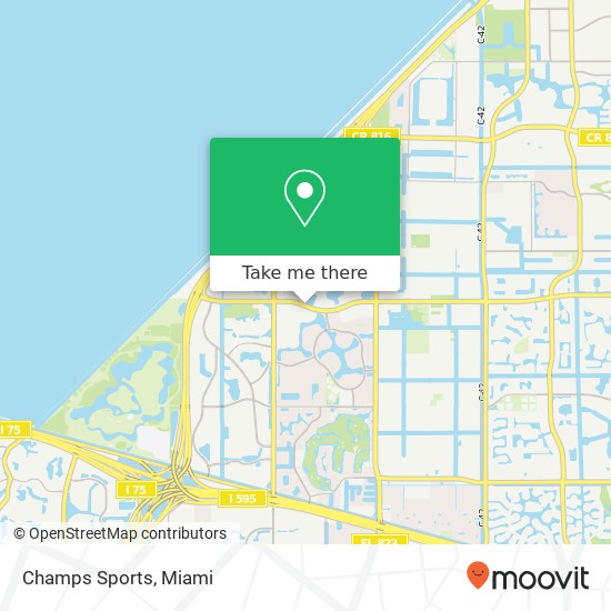 Mapa de Champs Sports