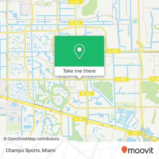 Mapa de Champs Sports