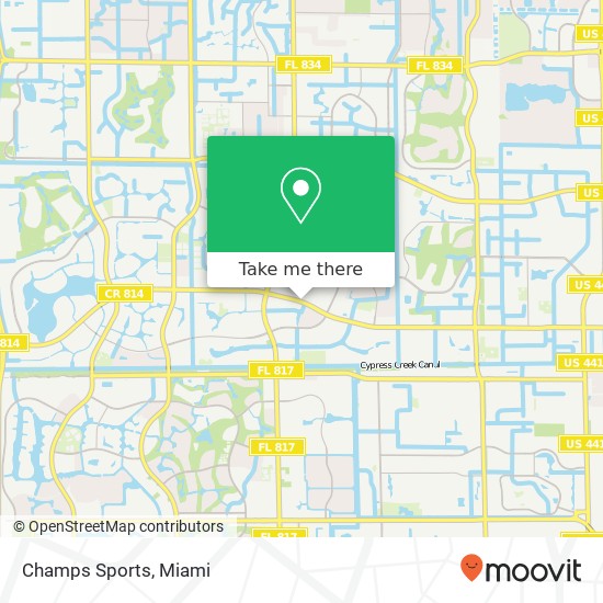 Mapa de Champs Sports