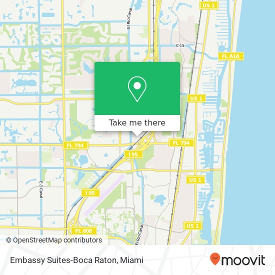 Embassy Suites-Boca Raton map