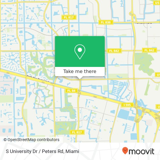 Mapa de S University Dr / Peters Rd