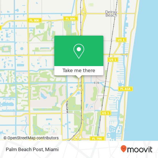 Palm Beach Post map