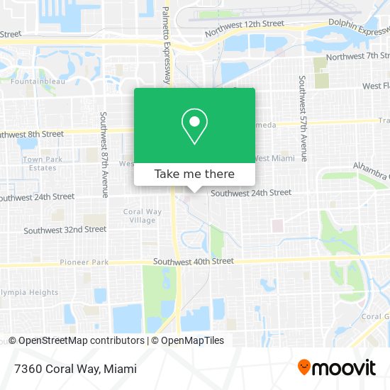 Mapa de 7360 Coral Way