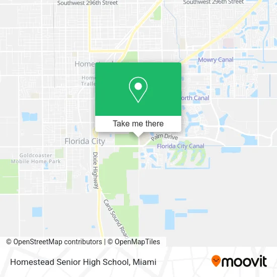 Homestead Senior High School map