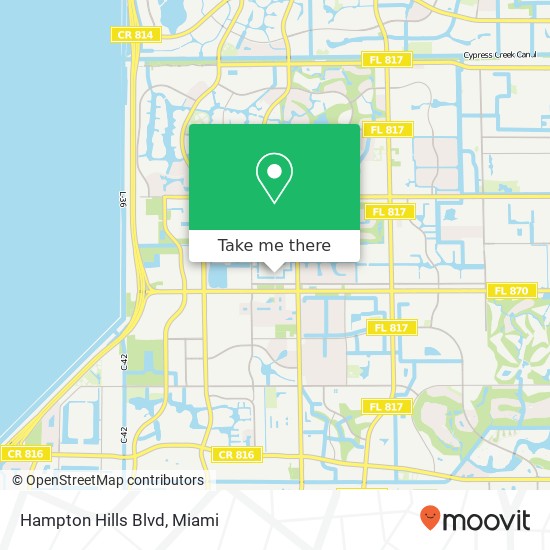 Hampton Hills Blvd map