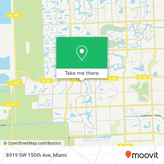 Mapa de 8919 SW 150th Ave