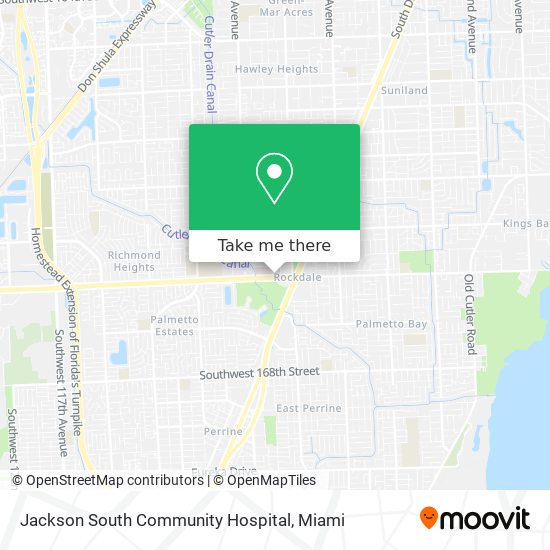Mapa de Jackson South Community Hospital