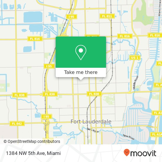 1384 NW 5th Ave map