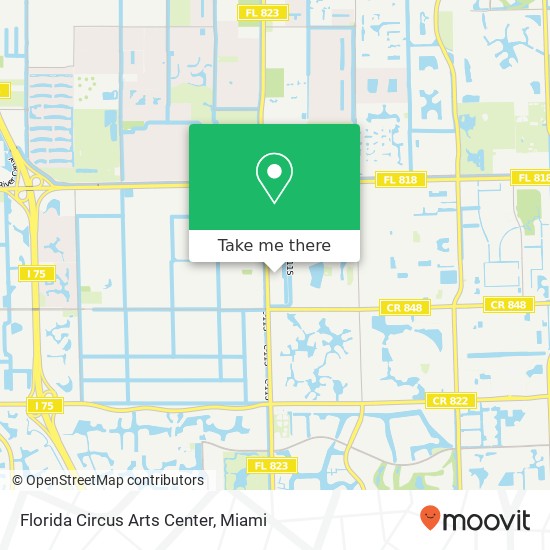 Florida Circus Arts Center map