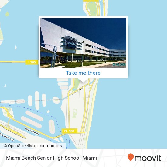 Miami Beach Senior High School map
