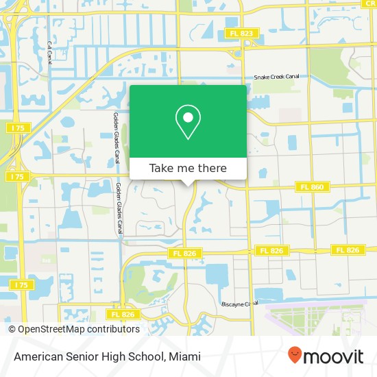 Mapa de American Senior High School