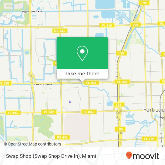 Mapa de Swap Shop (Swap Shop Drive In)