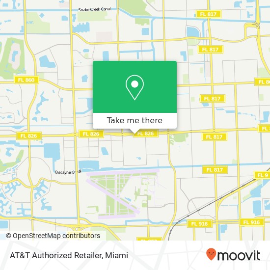 Mapa de AT&T Authorized Retailer