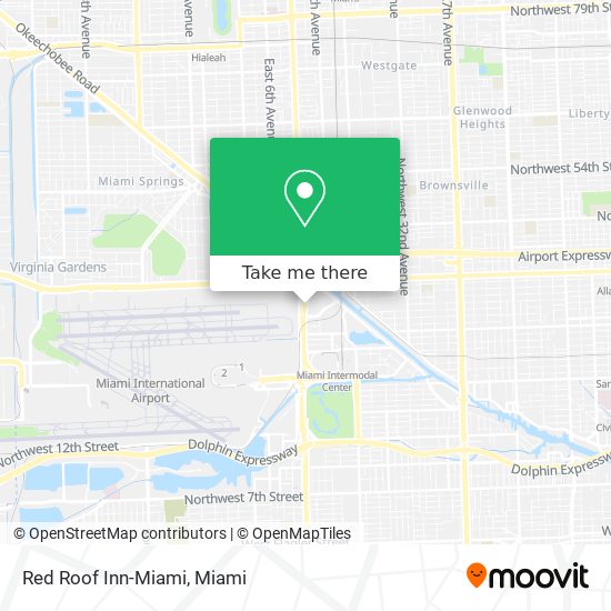 Mapa de Red Roof Inn-Miami