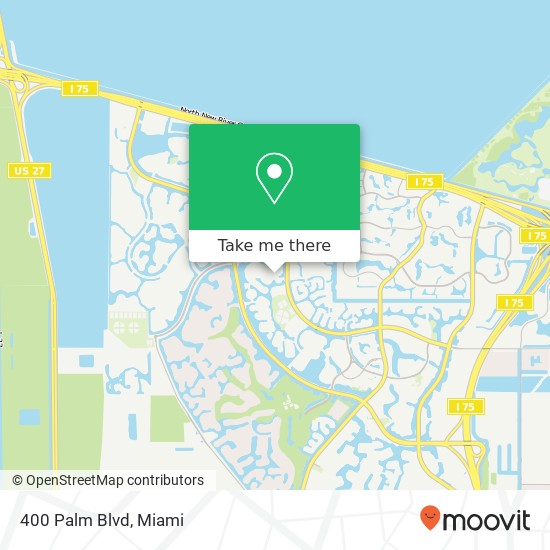 400 Palm Blvd map