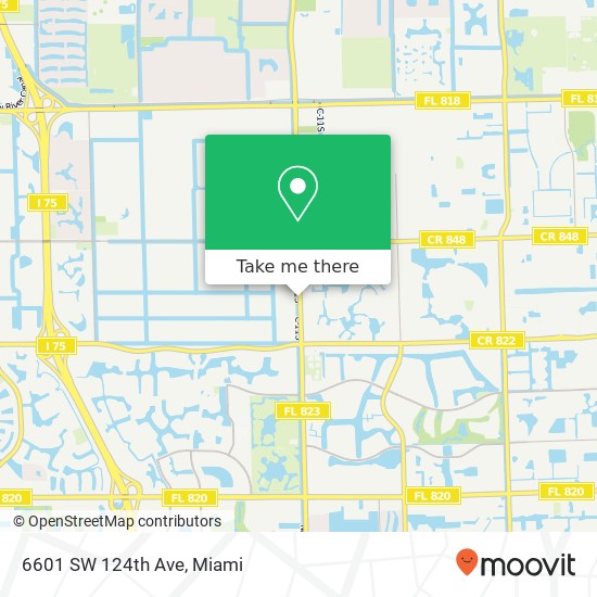 6601 SW 124th Ave map