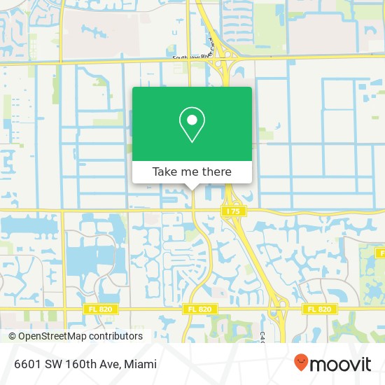 Mapa de 6601 SW 160th Ave