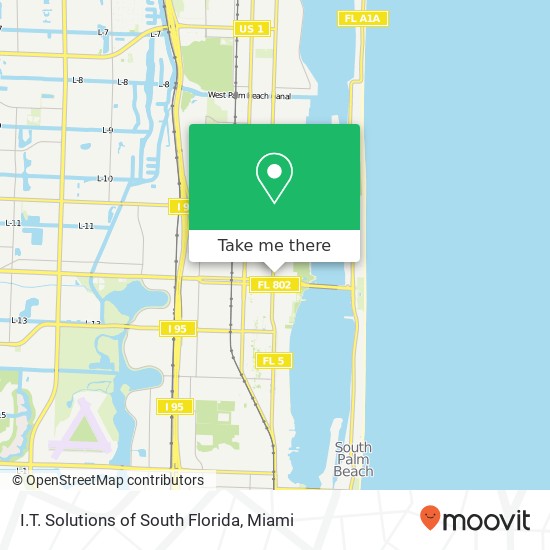 Mapa de I.T. Solutions of South Florida