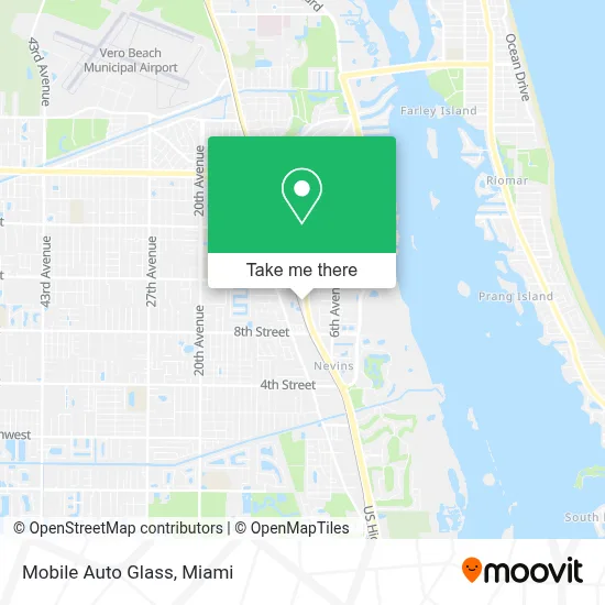 Mobile Auto Glass map