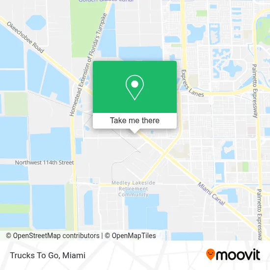 Trucks To Go map